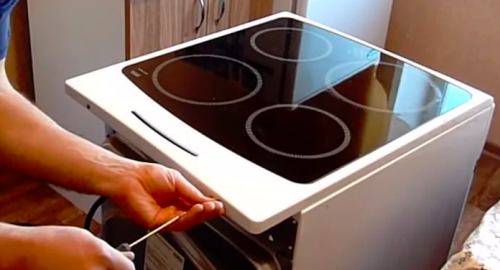 Ремонт сенсорной электроплиты. Деденево